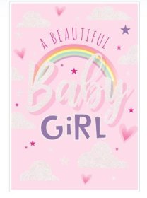 (image for) SEL CARD NEW BORN BABY GIRL - STD