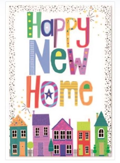 (image for) SEL CARD HAPPY NEW HOME - STD