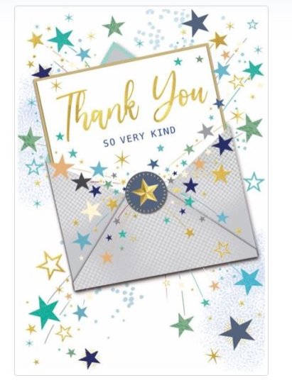 (image for) SEL CARD THANK YOU VERY KIND - STD - STD