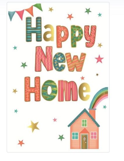 (image for) SEL CARD HAPPY NEW HOME - STD 