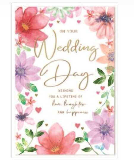 (image for) SEL CARD ON YOUR WEDDING DAY - STD 