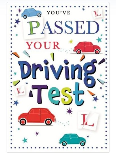 (image for) SEL CARD - DRIVING TEST PASS - STD 