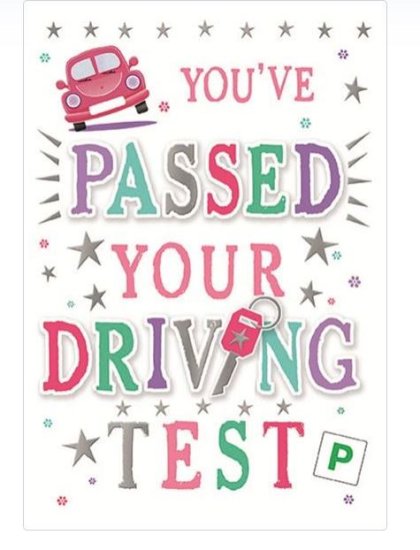 (image for) SEL CARD - DRIVING TEST PASS - STD 