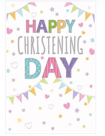 (image for) SEL CARD HAPPY CHRISTENING DAY - STD 