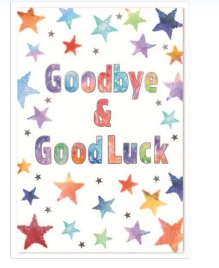 (image for) SEL CARD GOODBYE&GOODLUCK - STD 