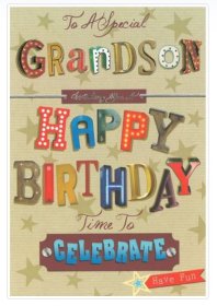 (image for) SEL B/DAY CARD-TO GRANDSON - STD