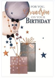 (image for) SEL B/DAY CARD-FOR YOUGRANDSON - STD
