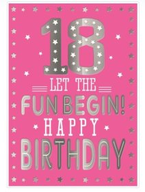 (image for) SEL B/DAY CARD- AGE 18 (F) - STD