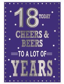 (image for) SEL B/DAY CARD- AGE 18 (M) - STD