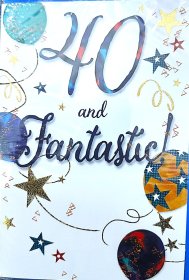 (image for) SEL B/DAY CARD- AGE 40 (M) - STD