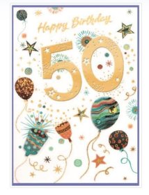 (image for) SEL B/DAY CARD-AGE50 MALE ISAB - STD