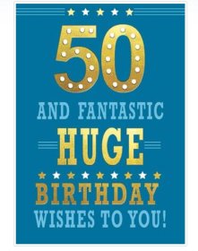 (image for) SEL B/DAY CARD-AGE50 MALE - STD