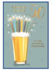 (image for) SEL B/DAY CARD-AGE50 MALE - STD