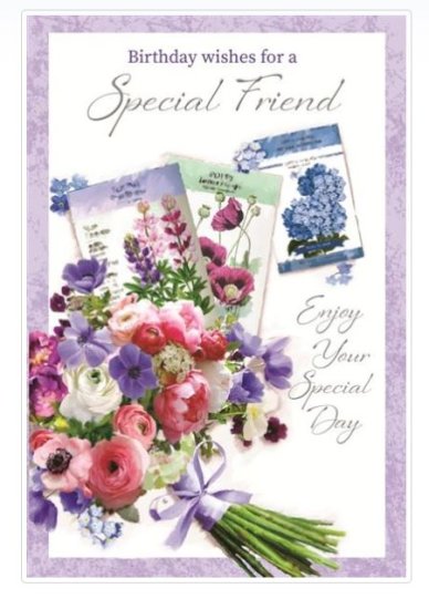 (image for) SEL B/DAY CARD-SPECI/FRND FEMA - STD - STD