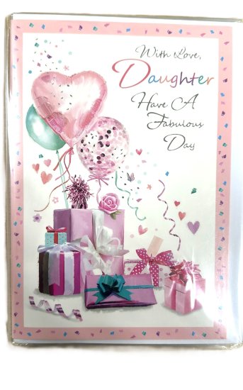 (image for) SEL B/DAY CARD-W/LOVE DAUGHTER - STD 
