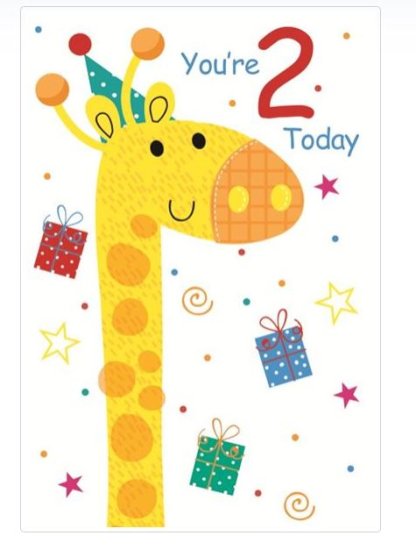 (image for) SEL B/DAY CARD AGE 2 TODAY - STD 