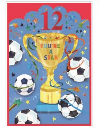 (image for) SEL B/DAY CARD AGE 12 YOUR STA - STD 