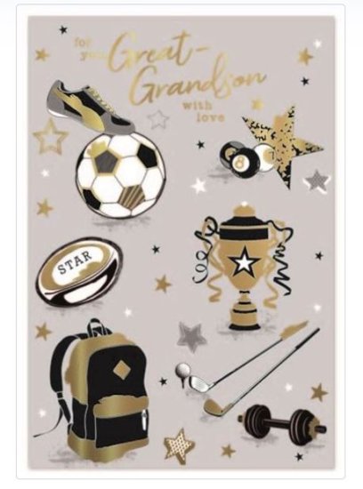 (image for) SEL B/DAY CARD -GREAT SON - STD 