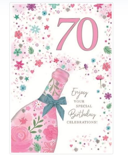 (image for) SEL B/DAY CARD AGE 70 SPECIAL - STD 