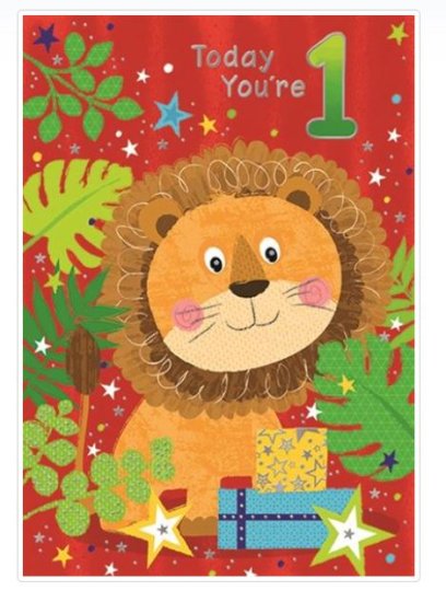 (image for) SEL B/DAY CARD AGE 1 TODAY - STD 