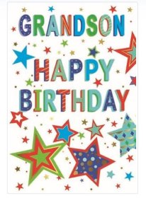 SEL B/DAY CARD - GRANDSON - STD (image for) SEL B/DAY CARD - GRANDSON - STD