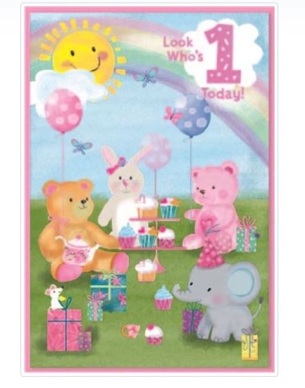 (image for) SEL B/DAY CARD AGE 1 TODAY - STD 
