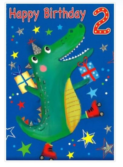 (image for) SEL B/DAY CARD AGE 2 TODAY - STD 