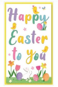 (image for) SEL EASTER CARD-HAPPY EASTER - MINI