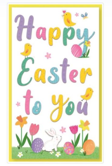 (image for) SEL EASTER CARD-HAPPY EASTER - MINI