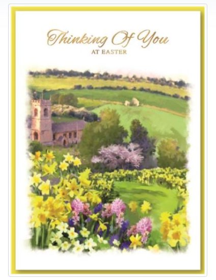 (image for) SEL EASTER CARD-THINKING OFYOU - STD