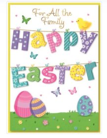 (image for) SEL EASTER CARD-ALL THE FAMILY - STD