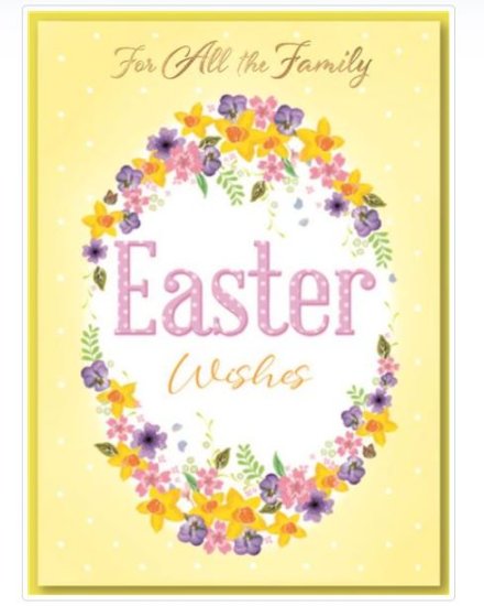 (image for) SEL EASTER CARD-TO ALL FAMILY - STD