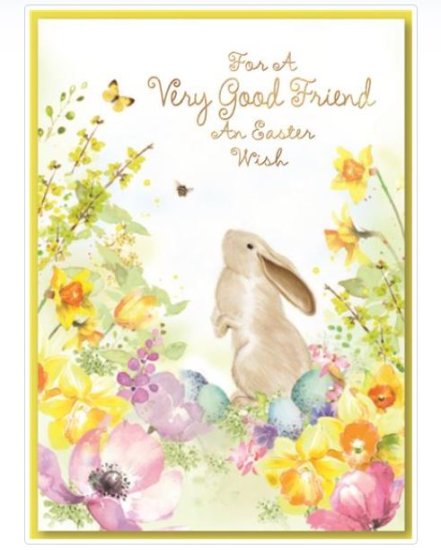 (image for) SEL EASTER CARD-V/GOOD FRIEND - STD