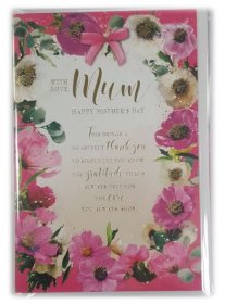 (image for) SEL CARD WITH LOVE MUM - MEDIUM