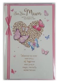 (image for) SEL CARD-FOR YOU MUM WITH LOVE - MEDIUM