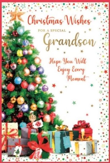 (image for) XMAS CARD FOR SPECIAL GRANDSON - STD