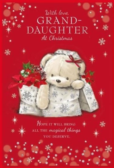 (image for) XMAS CARD GRAND DAUGHTER - STD