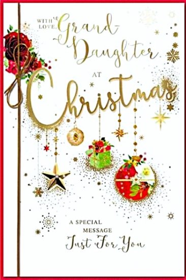 (image for) XMAS CARD GRAND DAUGHTER - LARGE