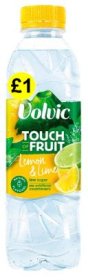 (image for) VOLVIC WATER LEMON & LIME £1 - 500ML