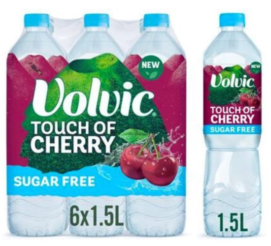 (image for) VOLVIC WATER CHERRY S/FREE - 1.5L 