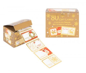 (image for) XMAS GIFT LABELS TRADITIONAL
