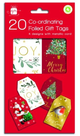 (image for) XMAS GIFT TAGS TRAD ELEGANT - 20S