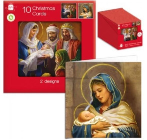 (image for) XMAS CARDS RELIGIOUS SQUARE