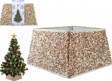 (image for) XMAS TREE SKIRT CHAMPAGNE