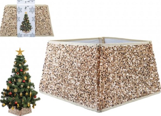 (image for) XMAS TREE SKIRT CHAMPAGNE - 40X25