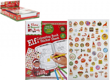 (image for) XMAS ELFCOLOURING BOOK+STICKER
