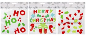 (image for) XMAS WINDOW GEL STICKER ASST - 20X20