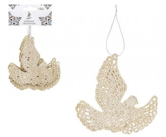 (image for) XMAS HANG GLITTER DOVE CHAMP