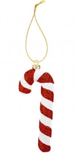 (image for) XMAS HANG GLITTER CANDY CANE - STD