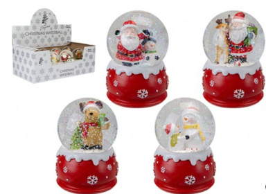 (image for) XMAS WATERBALL 4 ASST